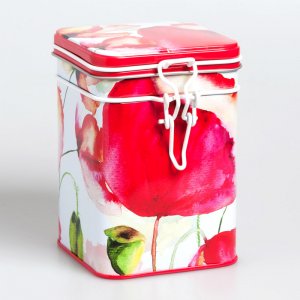 Die Teedose Garden mit dem Motiv Poppy bringt Frühlingsgefühle zu Dir nach Hause.